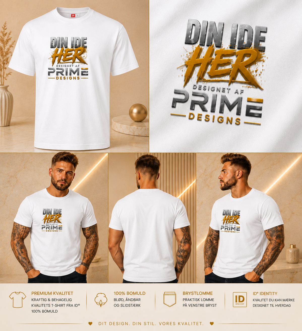 T-shirts Herre