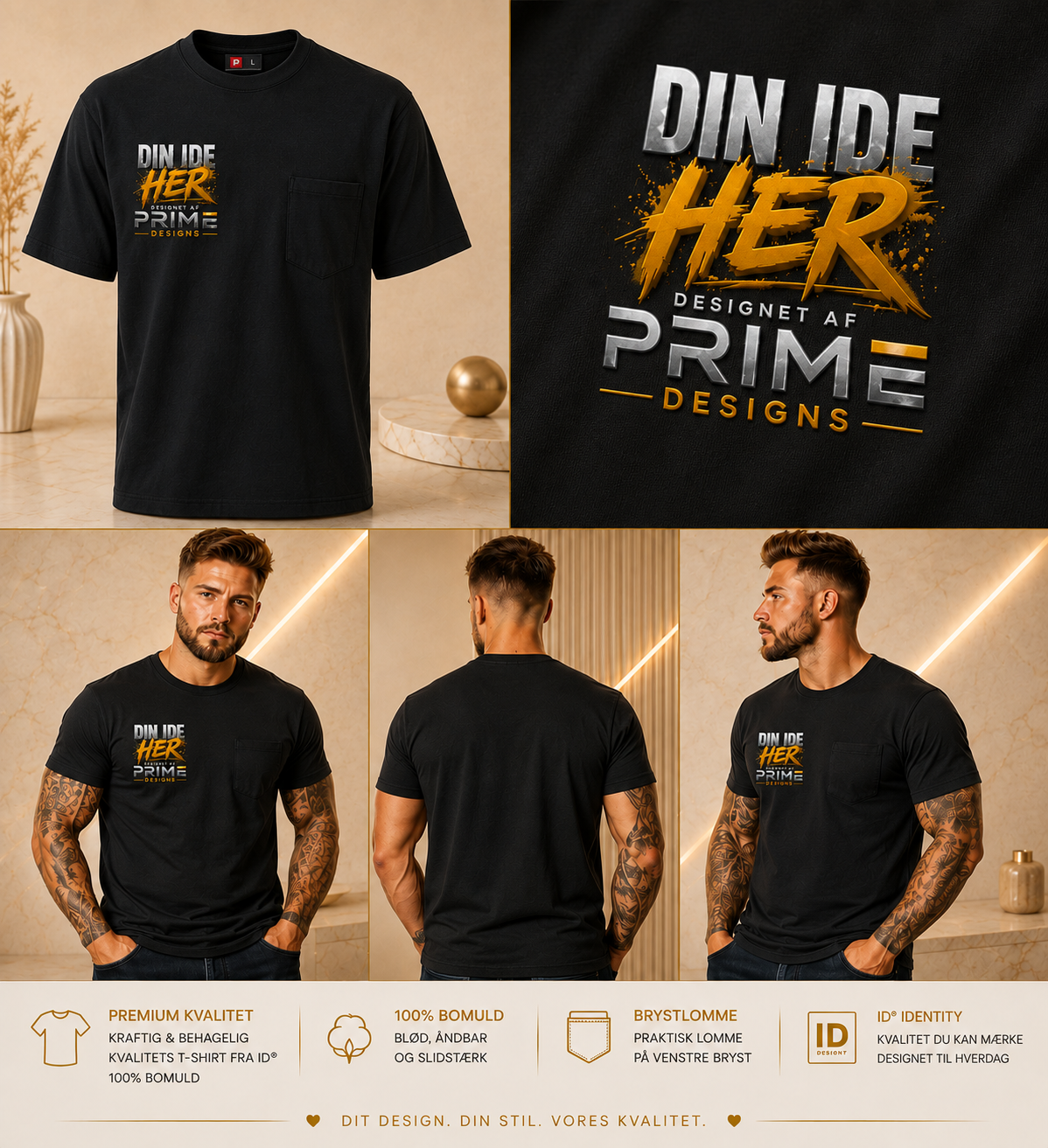 T-shirts Herre